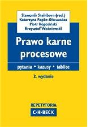 Okładka: Sławomir Steinborn - Prawo karne procesowe