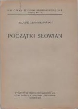Okładka: Tadeusz Lehr-Spławiński - Początki Słowian