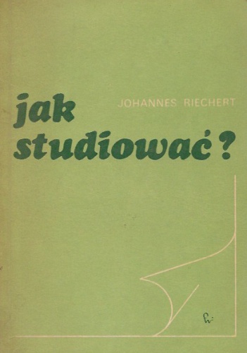 Okładka: Johannes Riechert - Jak studiować?