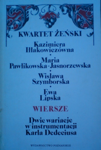 Okładka: Wisława Szymborska - Kwartet żeński