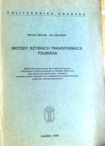 Okładka: Jan Szklanny - Metody szybkich transformacji Fouriera