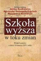 Okładka: Janina Kostkiewicz - Szkoła wyższa w toku zmian