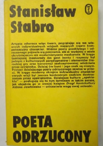 Okładka: Stanisław Stabro - Poeta odrzucony