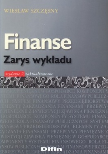 Okładka: Wiesław Szczęsny - Finanse. Zarys wykładu